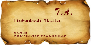 Tiefenbach Attila névjegykártya